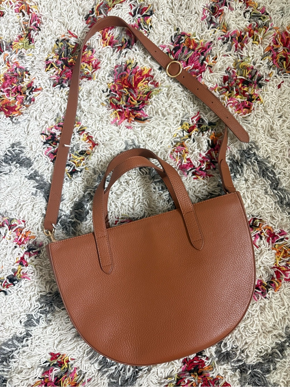 Guyana Semi Circle Leather Bag